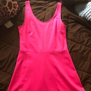 Cute dark pink summer dress